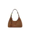 Bolsa de camurça moderna em formato de meia-lua para mulheres, novo estilo 2026, bolsa de ombro fashion, chique e retrô, bolsa crossbody de nicho
