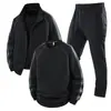 Conjunto de Algodão Puro de Tamanho Grande 2026, Conjunto Cardigan para Esportes ao Ar Livre e Lazer de Primavera e Outono, Conjunto de Três Peças de Moletom Confortável e Respirável