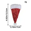 Cubiertas de Cuchillo y Tenedor de Lentejuelas Navideñas 2026 Creativo Mini Sombrero de Navidad Decoraciones para Cuchillo y Tenedor Decoraciones de Mesa Otros Regalos