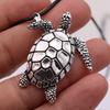 Suministro Transfronterizo Collar de Animal Tortuga Metal Pequeña Tortuga Colgante de Tortuga Collar Popular para Hombre