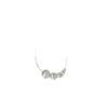 Collar Suchuang S925 Plata Esterlina Láser Ojo de Gato para Mujer Bola Cepillada Simple Lujo Ligero Nicho Cadena Clavícula