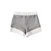 Tiro Real Verano 2025 Estilo Chica Caliente Super Shorts para Mujer Cintura Alta Forma A Super Cortos Falsos de Dos Piezas Antideslumbrantes Pantalones Deportivos de Fitness