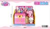 Conejo Rosa de una Palabra Herramientas Médicas para Niños Cocina Máquina Gashapon Serie Rompecabezas Mini Set Juguetes para Jugar en Casa Niñas