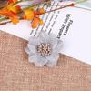 Encaje de tela coreana con forma de flores DIY joyería hecha a mano ramillete accesorios anillo para el cabello pinza para el cabello material al por mayor