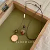 Cuerda de Cera Cuentas de Madera Colgante de Bellota Collar Nicho Personalidad Creativa Cadena para Clavícula Moda Temperamento Joyería de Gama Alta Venta al por Mayor