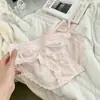 Bragas Sexys de Malla de Encaje con Lazo de Puro Deseo para Mujer, Bikini de Cintura Baja, Parte Inferior de Seda 10A Antibacteriana para Mujer