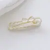 Pinza de Pico de Pato con Lazo de Pedrería de Diseño Nicho Estilo Coreano 2024 Nuevo Pasador Elegante de Gama Alta de Una Palabra Verano