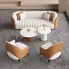 Mesa y Sillas de Negociación para Oficina, Combinación de Lujo Ligero, Lobby de Hotel para Ocio, Área de Descanso de Oficina, Sofá de Recepción