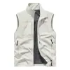 Chaleco para Hombre, Estilo Primavera y Otoño, Sin Mangas, Ropa de Trabajo, Multibolsillos, Corte Holgado, Ropa Exterior, Chaleco Delgado, Casual y Moderno