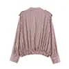 Moda Feminina AliExpress Transfronteiriça Primavera 2026 Jaqueta Estilo Aviador Listrada Fashion 1331386