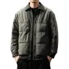 Chaqueta de Plumón Corta Ligera de Plumón de Pato Blanco Gama Alta para Hombre Invierno Nueva Gama Alta Cálida Ropa de Trabajo Chaqueta Camisa con Solapa