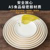 Xiangyuan Meimamine Louça Prato Redondo Prato de Plástico Comercial Prato de Jantar Porcelana de Imitação Prato de Fast Food Restaurante Prato de Restaurante