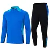 2406 Traje de Treino Meio-fechamento Placa Leve Traje Adulto Placa Leve Traje de Futebol Traje de Treino de Futebol Estampa Traje de Competição Esportiva