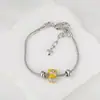 Pulseira de Cobre Banhado Exquisita Simples Versátil Popular em Vendas Transfronteiriças Pulseira de Prata da Moda Personalizada Pulseira Feminina com Zircônia