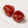 Ágata roja tres vías accesorios de joyería cuentas de barril viejo cuentas redondas Wen play accesorios diy pulsera de mano con cuentas suministro al por mayor