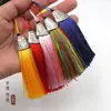 8cm Boquilla de Pescado Borla Aleación de Imitación Nudo de Gorra Colgante de Borla Encanto Accesorios