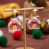 Chapéu de Natal Novo Europeu e Americano Transfronteiriço Pingentes de Esmalte Acessórios de Natal DIY Peças de Joia de Liga Atacado