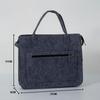 Venta Directa de Fábrica Nueva Bolsa de Fieltro Portátil Bonita Gris Oscuro Bolsa para Computadora Profesional Personalizada Bolsa de Almacenamiento para Portátil