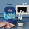 Loncheras de Plástico para Niños Aptas para Microondas, Loncheras Portátiles Especiales, Loncheras para Estudiantes de Grado Alimenticio al por Mayor