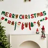 Bandeirola de Feltro para Festa de Natal Transfronteiriça Fundo de Natal Parede Festa de Jardim de Infância Decorações de Natal