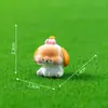 Miniaturas fofas de paisagem com filhotes de Beagle e Golden Retriever, acessórios de decoração DIY, enfeites para carro e mesa