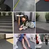 Alfombra Gris, Alfombra Roja Engrosada, Alfombras Cepilladas Verde y Azul para Uso Repetido a Largo Plazo, Alfombras para Escaleras