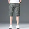 Pantalones Cortos de Cinco Puntos para Hombre de Algodón Puro Finos de Verano 2026 Holgados Rectos Casuales de Moda Versátiles Talla Grande