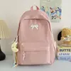 Mochilas Pequeñas Ligeras con Lazo de Alta Calidad al por Mayor, Mochilas Escolares Minimalistas Estilo Japonés para Estudiantes de Secundaria, Bolsos Versátiles de Doble Hombro