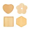 Posavasos Creativos de Bambú Base para Posavasos de Mosaico DIY Redondos Aislantes del Calor Anti-quemaduras Posavasos de Madera Hechos a Mano Personalizados Venta al por Mayor