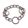 Collar para Mascotas Cadena P de Tres Anillos Collar P Medio Cadena de Hierro Accesorios para Collar Cadena de Hierro de Tres Anillos Cadena para Perro Cadena de Perro