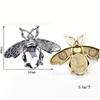 Creativo retro abeja diamantes de imitación flor DIY ropa zapato bolsa animal diamantes de imitación hebilla broche accesorios teléfono móvil palo de belleza taladro