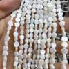 Água doce marisco flor de ameixa Pentágono 6mm frisado buraco reto shell brincos de contas pingente colar semi-acabado Acessórios Atacado
