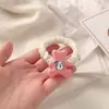 Anel de Cabelo Ursinho Coração de Menina Alta Textura Corda de Cabelo Amor Bola Grossa Cabeça Laço de Cabelo Adorno de Cabeça Acessórios de Cabelo