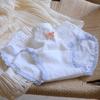 ¡Se ve bien! Ropa interior de entrepierna extra larga y ancha para mujer, algodón puro, antibacteriana, para chica estudiante, entrepierna de algodón puro, tipo A, calzones de algodón 040