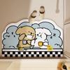 Alfombra de Piso de Baño con Forma Especial de Dibujos Animados Alfombra de Baño de Lodo Diatomeas Alfombra Suave Absorbente Felpudo Baño Hogar
