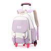 Mochila Escolar con Ruedas para Niños de Pez Natural para Estudiantes de Primaria Grado 3-6 Niñas de Secundaria Mochila de Doble Uso
