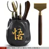 &Frete Grátis Cerimônia do Chá Seis Cavalheiros Combinação Conjunto Completo Acessórios para Conjunto de Chá Kung Fu Colher de Chá de Bambu Pinças Pinças Madeira Maciça