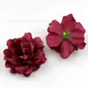 Conjunto requintado de 25 peças de cabeças de rosa bordô vintage simuladas, acessórios DIY para decoração de cena de casamento e hotel, flores artificiais