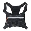 Bolsa Tática Transversal de Peito para Uso Externo Tecido Oxford Bolsa Colete Esportivo para Ciclismo Bolsa Colete para Trabalho Leve Bolsa para Iscas