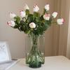 Flor artificial de rosa hidratante ao toque, haste única, rosa de Dia dos Namorados, decoração de casa, presente de Dia dos Namorados, botão de rosa