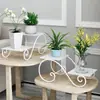 Soporte de flores de hierro forjado de varias capas, soporte de plantas verdes de pie, soporte decorativo para macetas de interior para sala de estar, soporte de flores para balcón para plantas en maceta, Hongzhi
