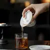 Gaiwan Azul y Blanco Pintado a Mano con Esmalte Bajo de la Dinastía Tang y Song, Juego de Té Kung Fu, Tazón de Té Cerámico para el Hogar, Gaiwan de Porcelana Blanca de Pared Delgada Estilo Erudito