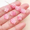 Polvo de Gelatina Vidrio Degradado Pétalos de Tulipán Cuentas Espaciadoras con Cuentas Materiales Pulsera Pendientes DIY Hechos a Mano Accesorios de Joyería