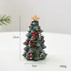 Adornos de Mini Árbol de Navidad de Resina Transfronterizos Adornos Pequeños de Escritorio Regalos de Navidad Decoraciones Navideñas