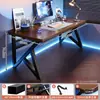 Mesa de computador, mesa de trabalho, conjunto de mesa e cadeira para jogos em casa, mesa simples para quarto, estação de trabalho, mesa de estudo, mesa de escritório para apartamentos de aluguel