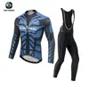 Xintown Patrón Sombra Ropa de Ciclismo de Otoño Nueva Ropa de Ciclismo Ropa de Ciclismo de Otoño para Mujer Traje Largo