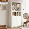 Estantería de madera maciza, estante de almacenamiento de pie, librería integrada de pared para sala de estar, mueble de almacenamiento y exhibición para estudiantes y niños en casa
