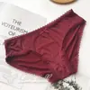 [Rojo Ancola] 880# Ropa Interior Roja Grande de Año Nuevo Malla de Encaje Seda de Hielo Ropa Interior Roja