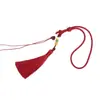 Corda de Pingente Trançada DIY Feita à Mão com Borla, Pingente de Bolsa de Incenso, Corda Decorativa Estilo Chinês