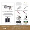 Conjunto Completo Premium para Churrasqueira Dobrável de Aço Inoxidável para Exterior para Uso Doméstico, Churrasqueira para Kebab, Churrasqueira Portátil a Carvão para Camping e Piquenique